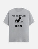 C-Labs If You Are in Offline, Try Me Classic Crew T-Shirt Grey Melange Front_1_c_4_2907e76e-4101-44b8-991a-f0c88da37620