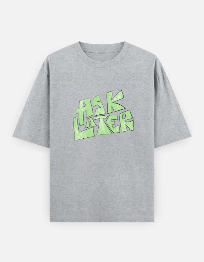 C-Labs Ask Later Oversized Classic T-Shirt Grey Melange Front_1_c_4_31f1141e-504b-4c1c-b0b1-89585280e5f9