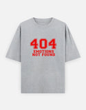 C-Labs 404 Emotions not found Oversized Classic T-Shirt Grey Melange Front_1_c_4_338098dc-2060-443f-8426-ce910d5adda2
