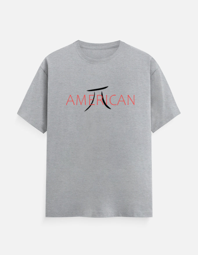 C-Labs AMERICAN PI Classic Crew T-Shirt Grey Melange Front_1_c_4_33e3f6e4-22d0-487c-b984-f92a8b78f287