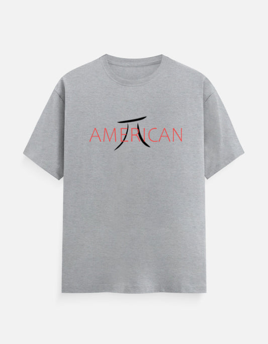 C-Labs AMERICAN PI Classic Crew T-Shirt Grey Melange Front_1_c_4_33e3f6e4-22d0-487c-b984-f92a8b78f287