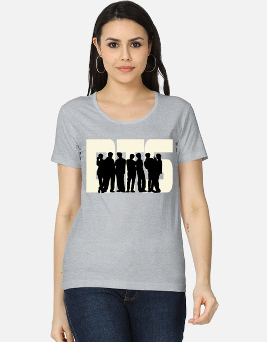 C-Labs BTS Women's Classic T-Shirt Grey Melange Front_1_c_4_38beaca6-30b2-4fbe-abd1-2802a97b890b