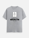 C-Labs Impermation Is Wealth Classic Crew T-Shirt Grey Melange Front_1_c_4_3f5c6ba8-73c7-42d3-a65d-3466ea6bb315