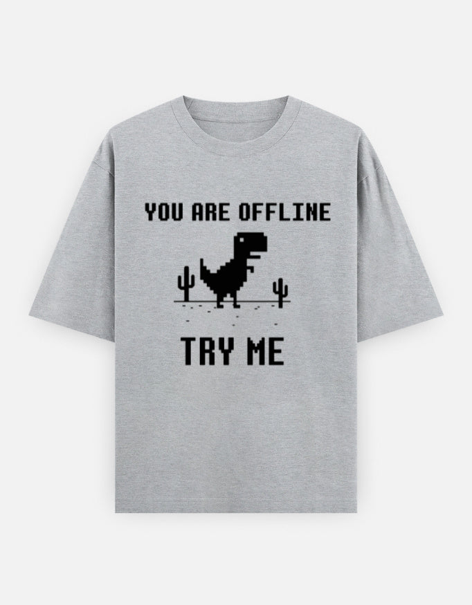 C-Labs If You Are Offline, Try Me Oversized Classic T-Shirt Grey Melange Front_1_c_4_40c840de-7f7c-4c40-861a-c49208830ca1