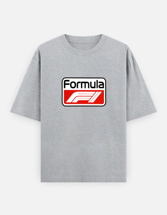 C-Labs Formula 1 Oversized Classic T-Shirt Grey Melange Front_1_c_4_4695bfce-e272-4627-b9af-cad3c7ada94a