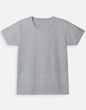 C-Labs C-Standard: Girl's T-Shirt Girl Classic Crew T-Shirt Grey Melange Front_1_c_4_53fa1ff4-412e-4323-aac3-9a4d8c92abe0