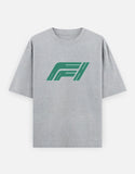 C-Labs F1 Oversized Classic T-Shirt Grey Melange Front_1_c_4_595eb518-0ea3-4446-9f80-bdc2b175a60e