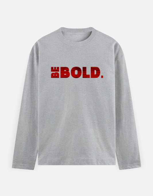 C-Labs Be Bold Full Sleeve T-Shirt Grey Melange Front_1_c_4_652dcaff-0c63-4b80-bf42-c3f18168d575