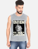 C-Labs Rap God Sleeveless T-Shirt Grey Melange Front_1_c_4_6ac377be-51db-4174-9adc-b912c0154bc0
