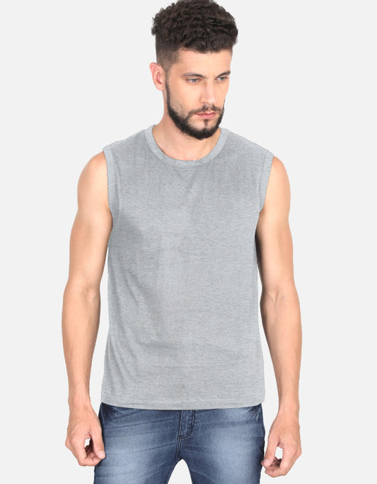 C-Labs C-Standard: Sleeveless T-Shirt Sleeveless T-Shirt Grey Melange Front_1_c_4_71ea0ea7-fdb1-4b85-ab6d-aabc2d4cf1b6
