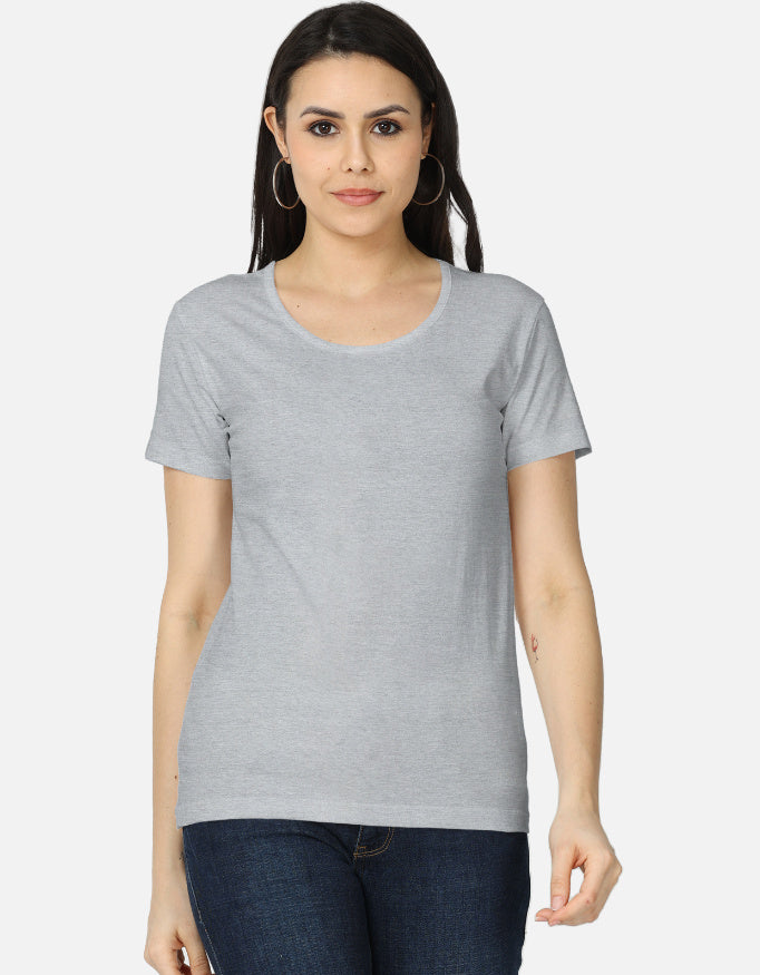 C-Labs C-Standard: Women's Classic T-Shirt (Light) Women's Classic T-Shirt Grey Melange Front_1_c_4_72ae29f8-50dd-4225-8a26-83ec43448394