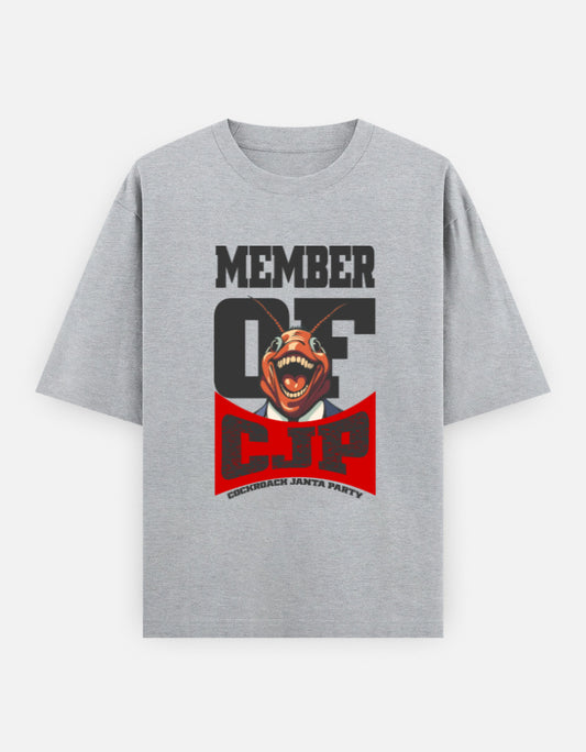 C-Labs Member of Cockroach Janatha Party Oversized Classic T-Shirt Grey Melange Front_1_c_4_771710d1-7cbf-4a4b-a990-f3af48126eb6