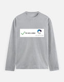 C-Labs I'm Not a Robot Full Sleeve T-Shirt Grey Melange Front_1_c_4_7874889d-d38c-42c5-895f-59b1617be245