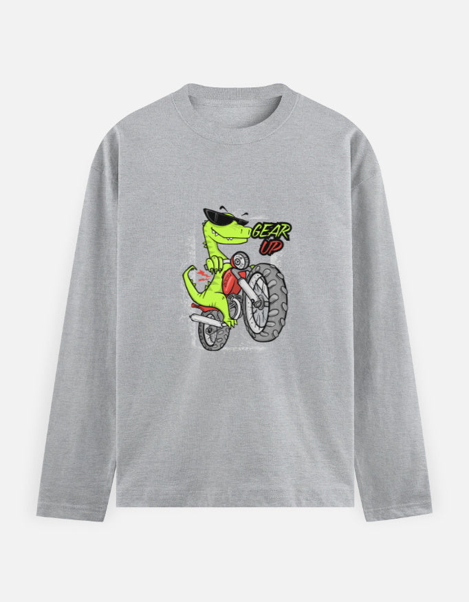 C-Labs Born to ride Full Sleeve T-Shirt Grey Melange Front_1_c_4_7f58f4e5-c7ff-4b52-97b4-545141a64223