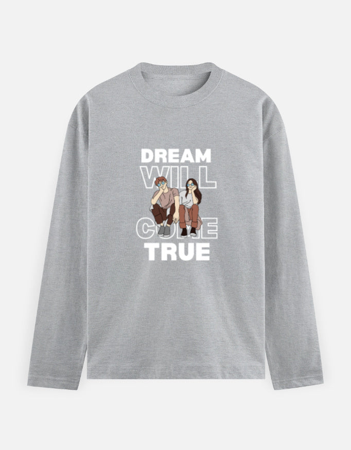 C-Labs Dream Will Come True Full Sleeve T-Shirt Grey Melange Front_1_c_4_80021c34-cabe-4928-a0c9-678d4784a512