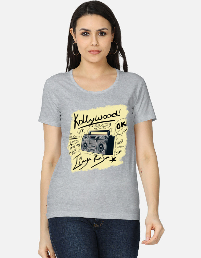 C-Labs Kollywood Music Women's Classic T-Shirt Grey Melange Front_1_c_4_832f4d1a-b989-4794-b84f-8c0136f7f239