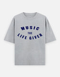 C-Labs Music The Life Giver Oversized Classic T-Shirt Grey Melange Front_1_c_4_8a6f593f-730e-491e-93fc-e7c05ae50080