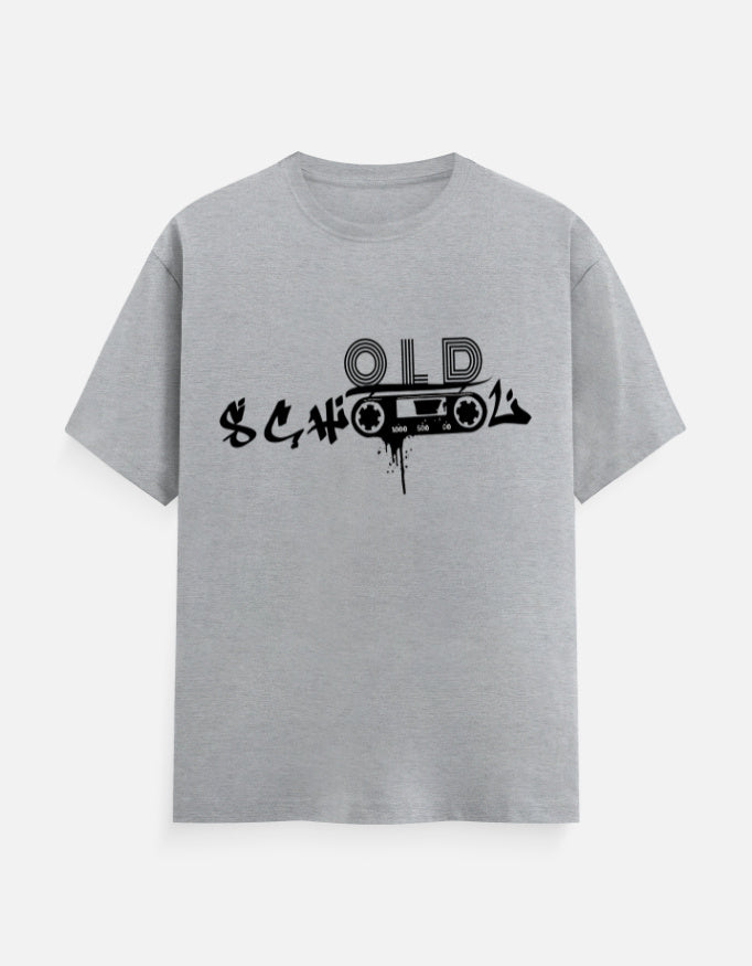C-Labs Old School Music Classic Crew T-Shirt Grey Melange Front_1_c_4_93db7923-ca7e-4f66-a433-e87ba0474810