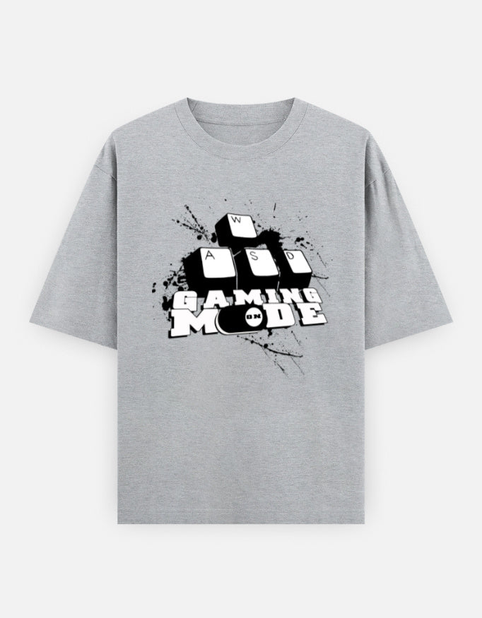 C-Labs Gaming Mode On Oversized Classic T-Shirt Grey Melange Front_1_c_4_95f9a932-57b5-4919-a1a6-9afb1f1557dd