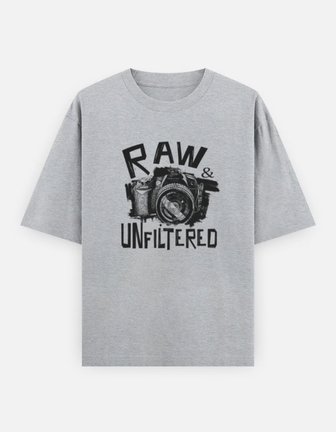 C-Labs Raw and Unfiltered Oversized Classic T-Shirt Grey Melange Front_1_c_4_9d73fda7-5629-45e1-95af-9c33c72ec117