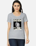 C-Labs Rap God Women's Classic T-Shirt Grey Melange Front_1_c_4_a4a36318-f99d-48b3-8449-1686a9cd3ea1
