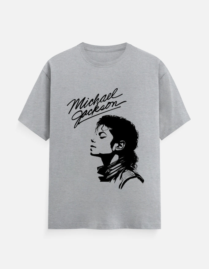 C-Labs Michael Jackson Classic Crew T-Shirt Grey Melange Front_1_c_4_acee8c56-a456-4699-980b-a34b7a40e84d