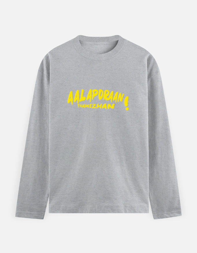 C-Labs Aalaporan Tamizhan Full Sleeve T-Shirt Grey Melange Front_1_c_4_bacbefc9-8274-48a6-b9eb-ce565278bde4