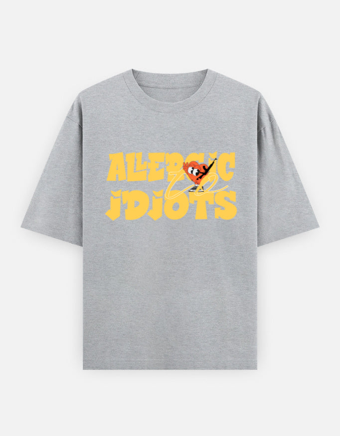 C-Labs Allergic To Idiots Oversized Classic T-Shirt Grey Melange Front_1_c_4_c3937d88-23b5-4e0c-ac56-1db913e79936