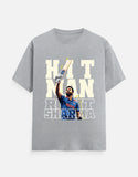 C-Labs Hit Man Rohit Sharma Classic Crew T-Shirt Grey Melange Front_1_c_4_c3d0cdfb-0043-4ba9-97c3-a1225c43af64
