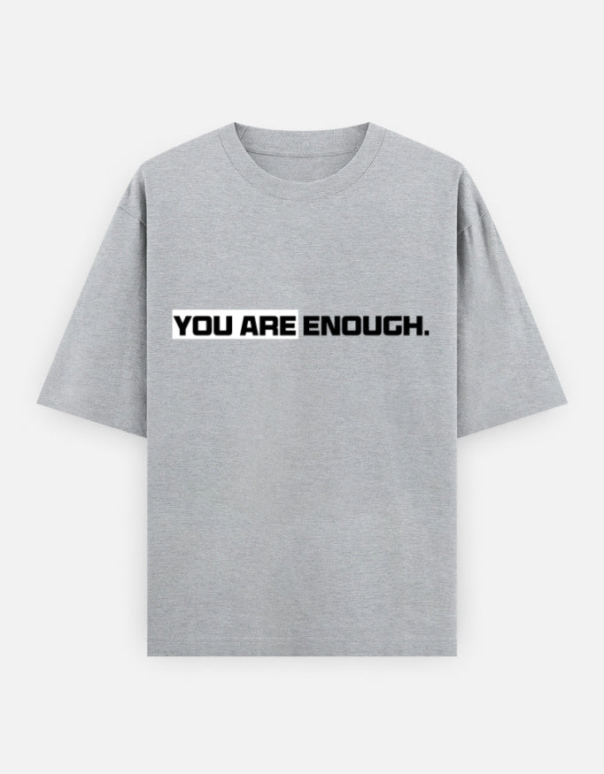 C-Labs You Are Enough Oversized Classic T-Shirt Grey Melange Front_1_c_4_ccf02872-1d4d-4b1b-abee-4acdd0d1eaa5