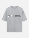 C-Labs You Are Enough Oversized Classic T-Shirt Grey Melange Front_1_c_4_ccf02872-1d4d-4b1b-abee-4acdd0d1eaa5
