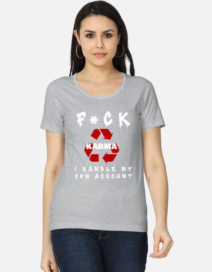 C-Labs Karma Women's Classic T-Shirt Grey Melange Front_1_c_4_d191a7ab-5dc9-489c-b0b0-12258ee03ea4
