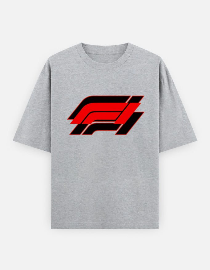 C-Labs F1 Oversized Classic T-Shirt Grey Melange Front_1_c_4_d196e815-d145-4cc7-99ea-3cd8b65fa2df