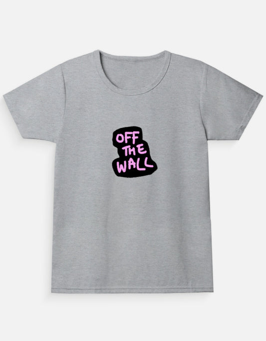 C-Labs Off The Wall Girl Classic Crew T-Shirt Grey Melange Front_1_c_4_da7db45b-c4ab-4d42-81fc-1cde22bdff31
