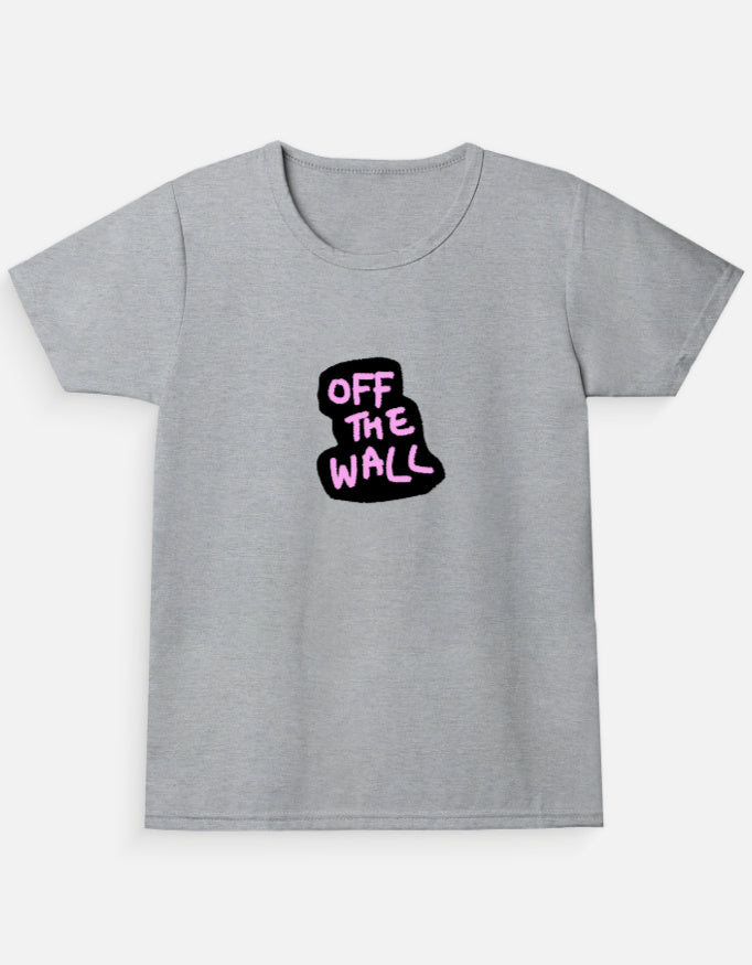 C-Labs Off The Wall Girl Classic Crew T-Shirt Grey Melange Front_1_c_4_da7db45b-c4ab-4d42-81fc-1cde22bdff31