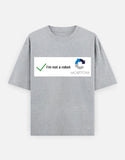 C-Labs I'm Not a Robot Oversized Classic T-Shirt Grey Melange Front_1_c_4_e2e0a308-5a11-4a9c-a3ec-46c7509a9e05