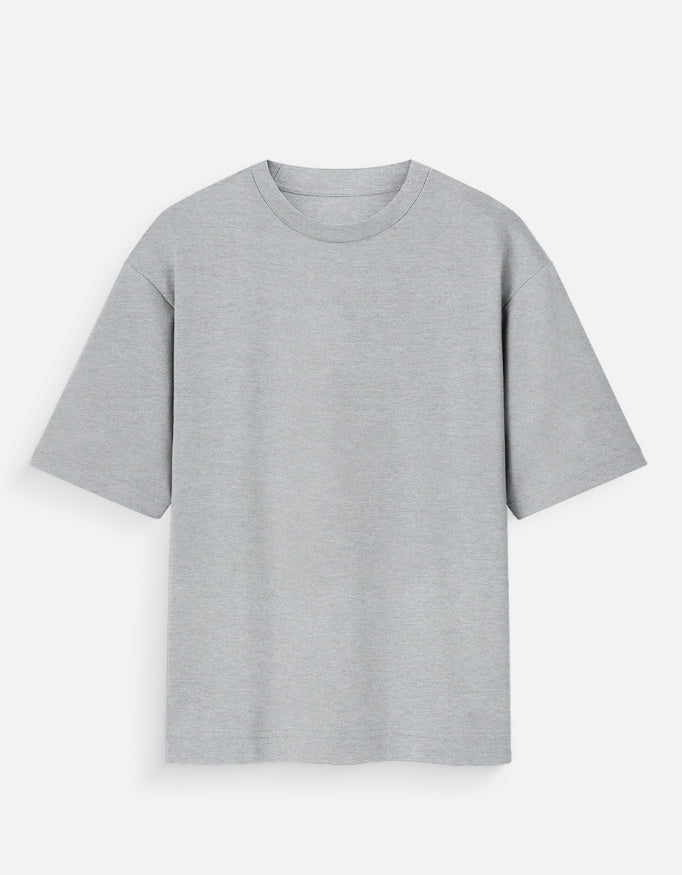 C-Labs C-Minimal: Oversized Standard T-Shirt Oversized Standard T-Shirt Grey Melange Front_1_c_4_e8951078-bb3d-4b81-9c0c-f94e54550610
