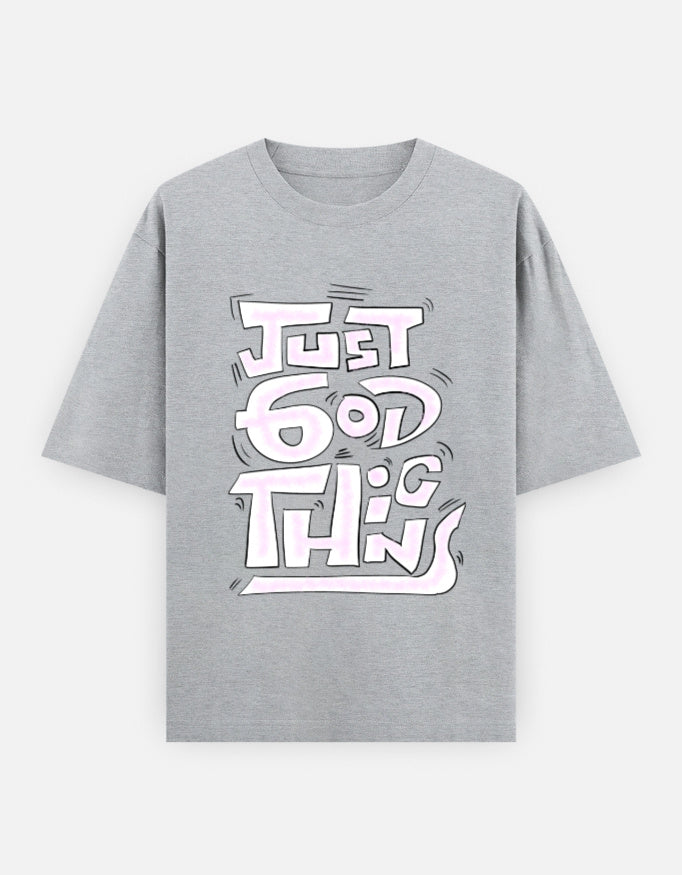 C-Labs Just God Things Oversized Classic T-Shirt Grey Melange Front_1_c_4_ed4029a3-9840-4743-8f80-d217cc38df90