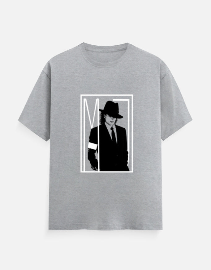 C-Labs Michael Jackson Classic Crew T-Shirt Grey Melange Front_1_c_4_fc4503f6-6997-4192-ab53-b835210c889b