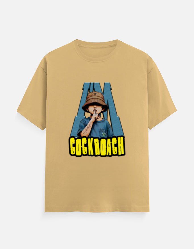 C-Labs I'm Cockroach Classic Crew T-Shirt Beige Front_1_c_51_0183a854-574b-4a3a-b631-dfafe5bc9525