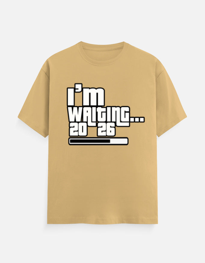 C-Labs I'm Waiting (2026) Classic Crew T-Shirt Beige Front_1_c_51_03887b96-8020-426b-8dcb-581fd31a7851