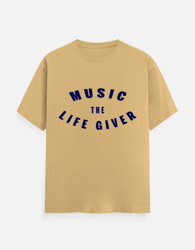 C-Labs Music The Life Giver Classic Crew T-Shirt Beige Front_1_c_51_10834dcb-d1a8-45a7-886c-91a21ea064b0