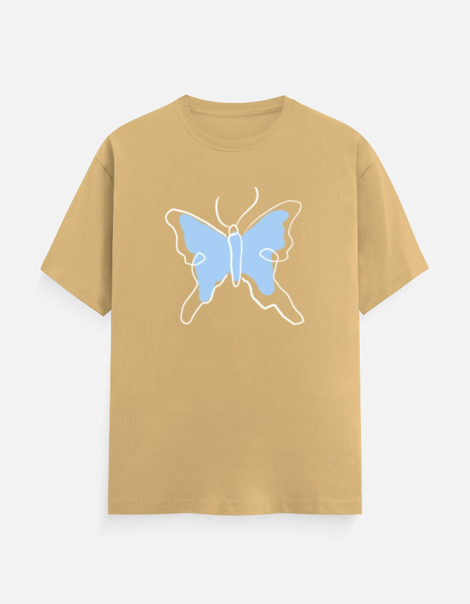C-Labs Butterfly Classic Crew T-Shirt Beige Front_1_c_51_2497fdc7-a4fe-4a87-ae6c-ba306fb469cf