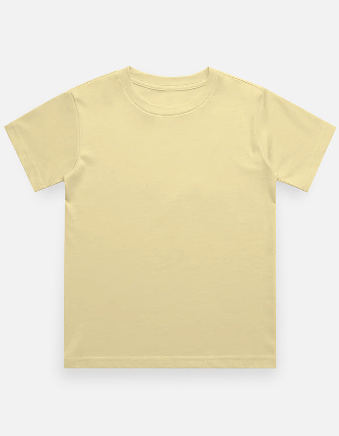 C-Labs C-Standard: Boy's T-Shirt (Light) Boy Classic Crew T-Shirt Beige Front_1_c_51_539cd21c-303e-4638-bf7c-d0c0290f86f9