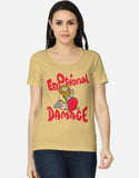 C-Labs Emotional Damage Women's Classic T-Shirt Beige Front_1_c_51_66553555-3d88-4596-9db9-4f2c4823a180