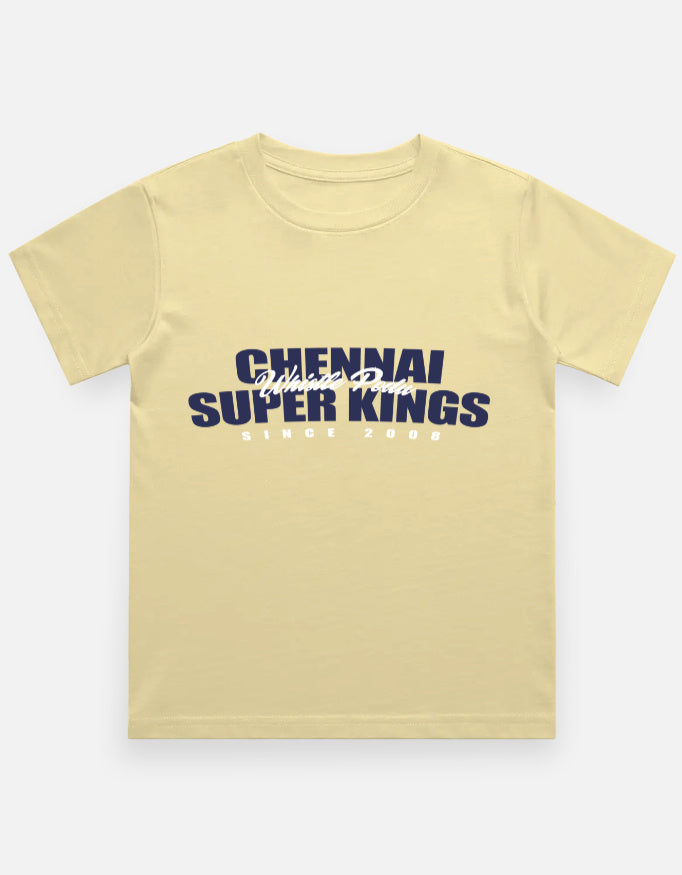 C-Labs Chennai Super Kings Boy Classic Crew T-Shirt Beige Front_1_c_51_6f8691cd-57ab-4cac-b40a-ce74b2b40ea0