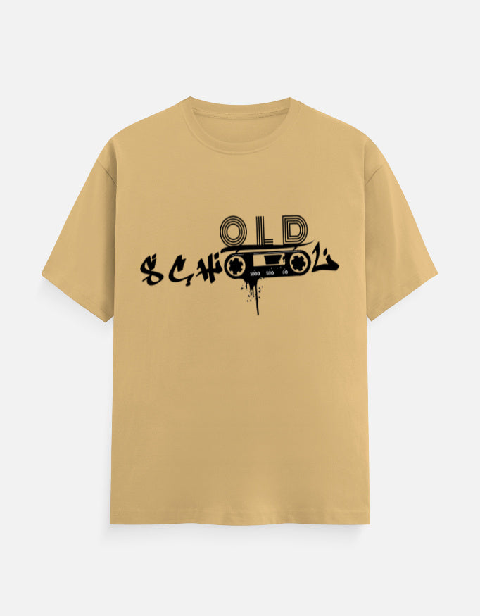 C-Labs Old School Music Classic Crew T-Shirt Beige Front_1_c_51_70b9b10e-c4fa-40e6-9b8b-7e5ae789fca6