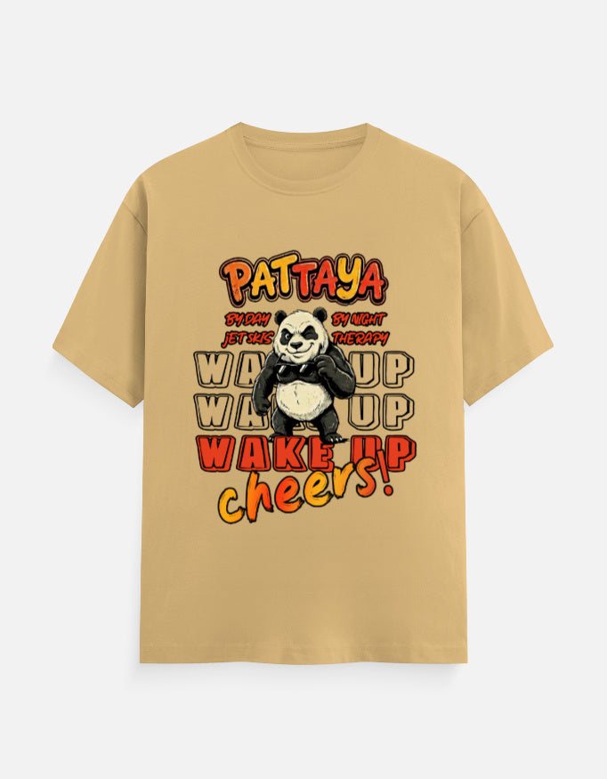 C-Labs Pattaya Wake Up Classic Crew T-Shirt Beige Front_1_c_51_82534ba5-1f56-4889-b7ee-69243601c351