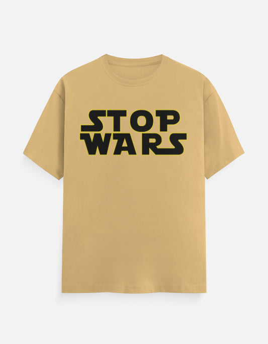 C-Labs Stop Wars Classic Crew T-Shirt Beige Front_1_c_51_aadc9c5c-c922-4bc7-bfeb-36ebcfba2464