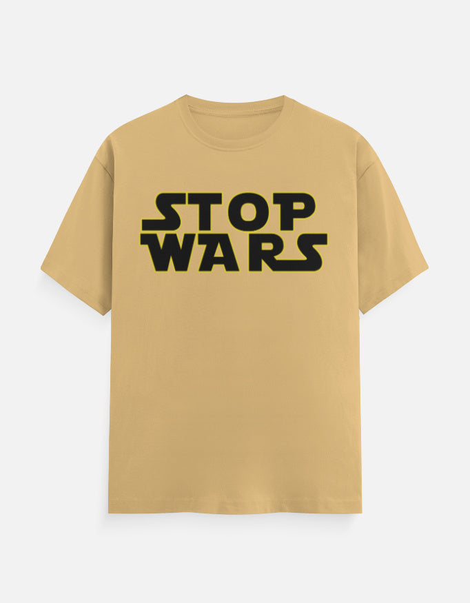 C-Labs Stop Wars Classic Crew T-Shirt Beige Front_1_c_51_aadc9c5c-c922-4bc7-bfeb-36ebcfba2464
